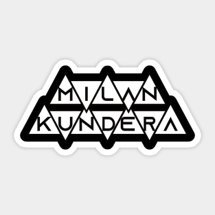 milan kundera by chakibium Sticker